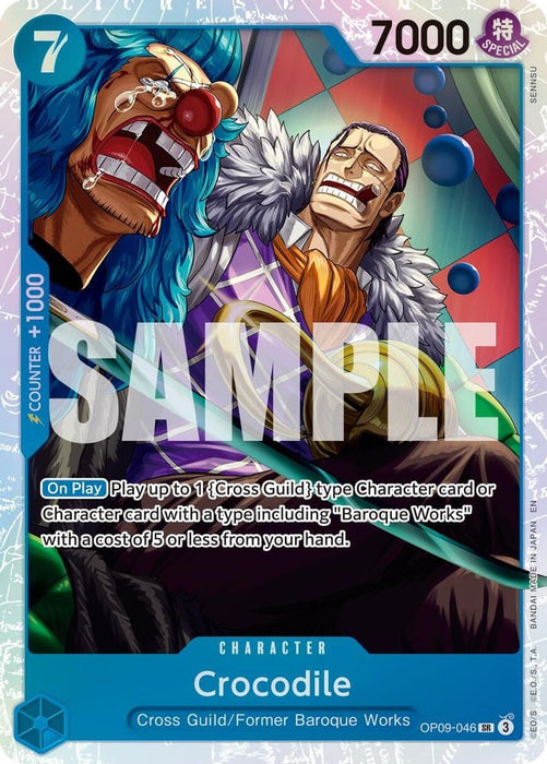 Crocodile OP09 046 Reprint (#OP09-046) (Premium Booster -The Best- Vol. 2) Near Mint Foil