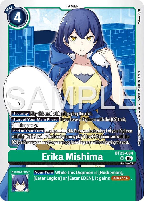Image for Erika Mishima (BT23-084 SR) - Digimon Card Game