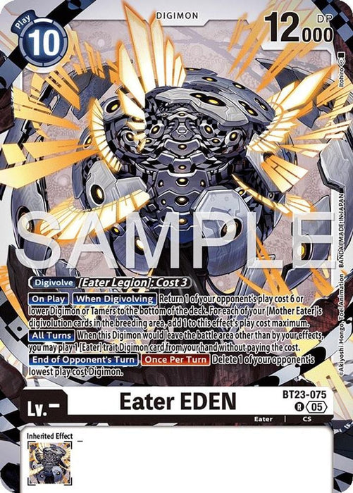 Eater EDEN (#BT23-075 R) (Hackers' Slumber) Near Mint Foil