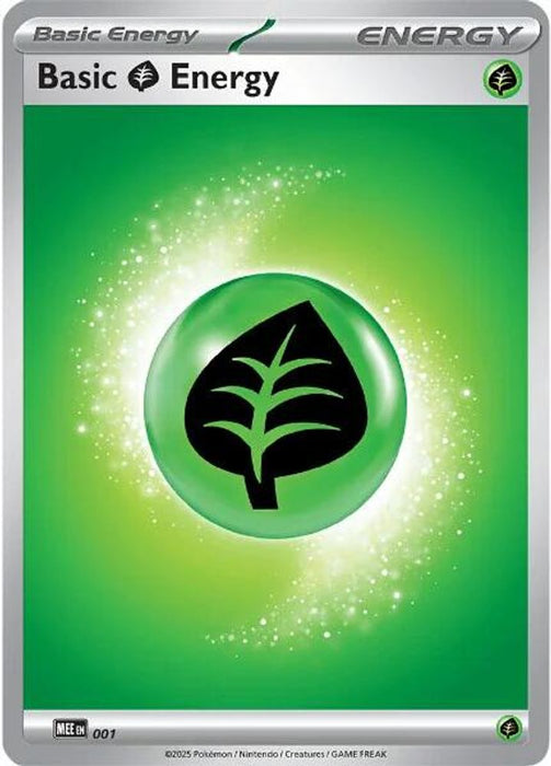 Basic Grass Energy - 001 (#1) (MEE: Mega Evolution Energies) Near Mint Reverse Holofoil