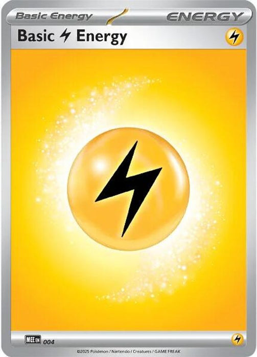 Basic Lightning Energy - 004 (#4) (MEE: Mega Evolution Energies) Near Mint Reverse Holofoil