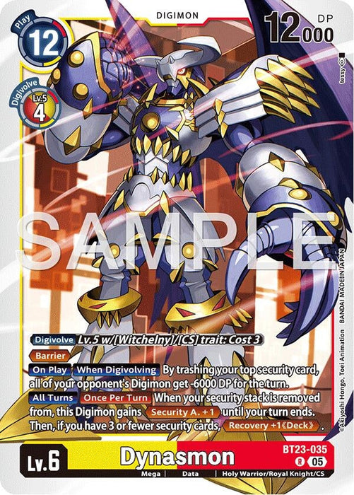 Image for Dynasmon (BT23-035 R) - Digimon Card Game