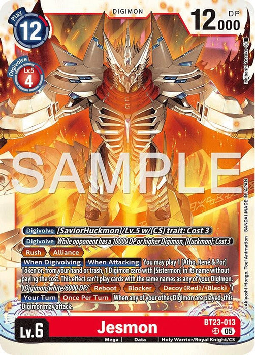 Image for Jesmon (BT23-013 SR) - Digimon Card Game