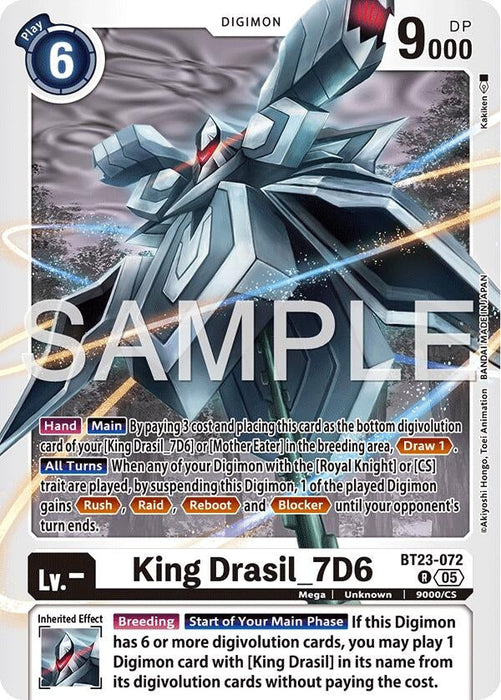 Image for King Drasil_7D6 (BT23-072 R) - Digimon Card Game