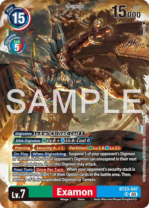 Examon (#BT23-047SR) (Hackers' Slumber) Near Mint Foil