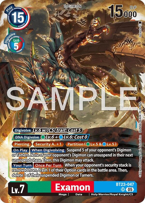 Image for Examon (BT23-047SR) - Digimon Card Game