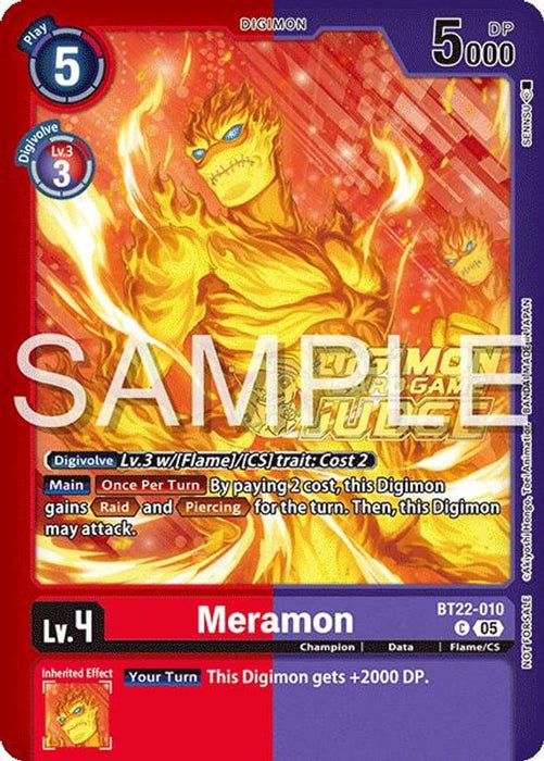 Meramon (Judge Pack 2025 Wave 2) (#BT22-010 C) (Cyber Eden) Near Mint Foil