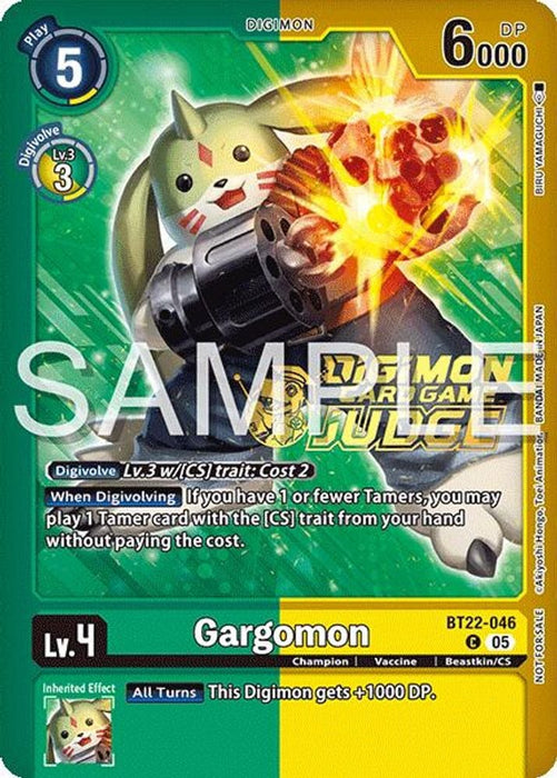 Gargomon (Judge Pack 2025 Wave 2) (#BT22-046 C) (Cyber Eden) Near Mint Foil