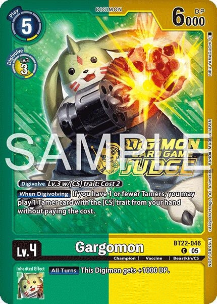 Image for Gargomon (Judge Pack 2025 Wave 2) (BT22-046 C) - Digimon Card Game