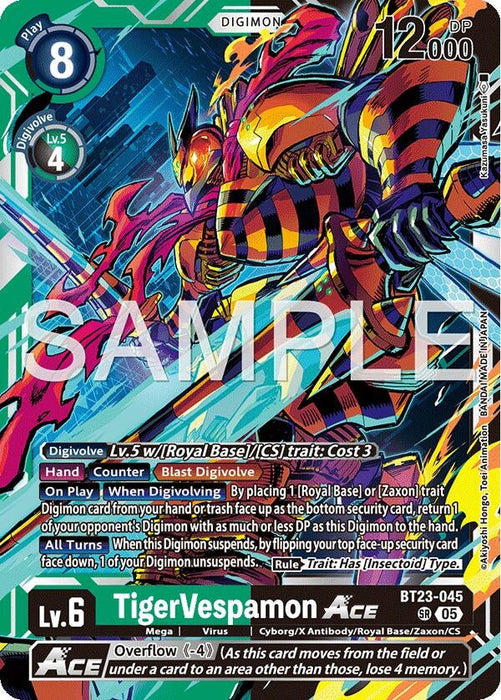 Image for TigerVespamon ACE (BT23-045 SR) - Digimon Card Game