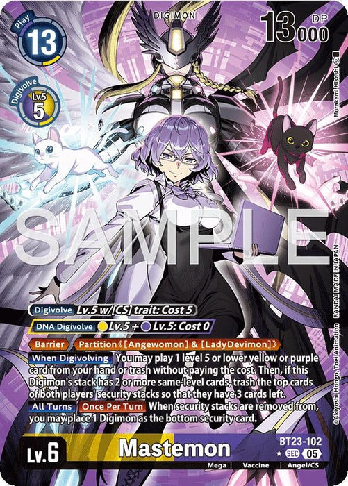 Image for Mastemon (Alternate Art) (BT23-102 SEC) - Digimon Card Game