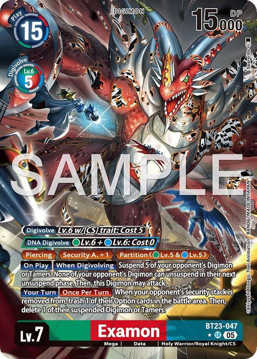 Image for Examon (Alternate Art) (BT23-047SR) - Digimon Card Game
