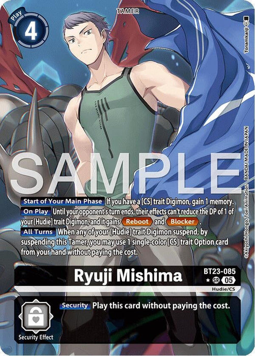 Image for Ryuji Mishima (Alternate Art) (BT23-085 SR) - Digimon Card Game