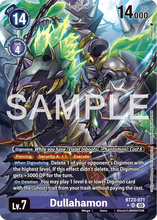 Image for Dullahamon (Alternate Art) (BT23-071 SR) - Digimon Card Game