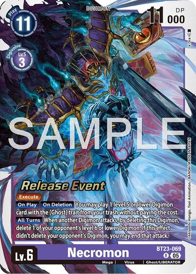 Necromon (#BT23-069 R) (Hackers' Slumber Release Event Cards)