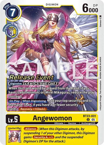 Angewomon (#BT23-031 U) (Hackers' Slumber Release Event Cards)