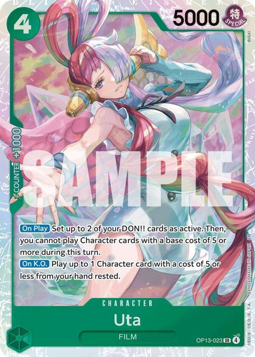 Uta (#OP13-023) (Carrying On His Will) Near Mint Foil