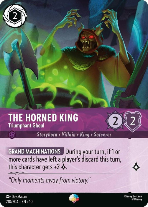 The Horned King - Triumphant Ghoul (Epic) (#210/204) (Whispers in the Well) Near Mint Holofoil