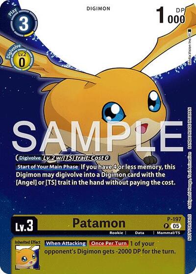 Patamon (Digimon Story: Time Stranger Promo Pack) (#P - 197) (Digimon Promotion Cards)
