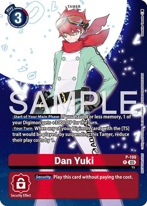 Dan Yuki (Digimon Story: Time Stranger Promo Pack) (#P - 199) (Digimon Promotion Cards) Near Mint Foil