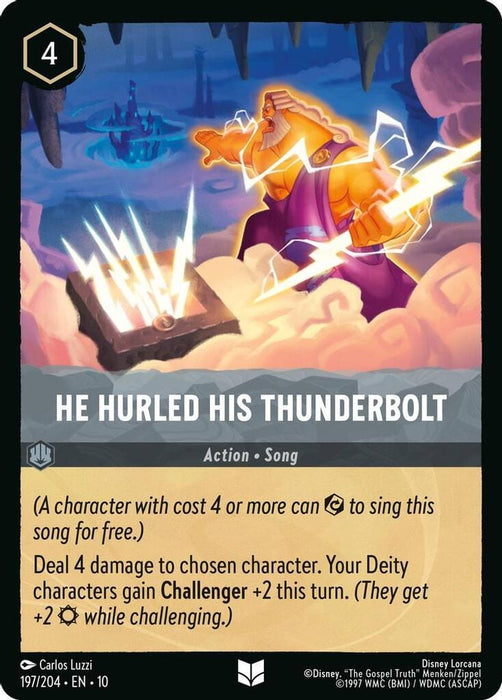 He Hurled His Thunderbolt (#197/204) (Whispers in the Well) Near Mint