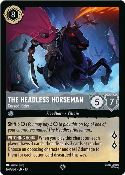 The Headless Horseman - Cursed Rider (#174/204) (Whispers in the Well) Near Mint