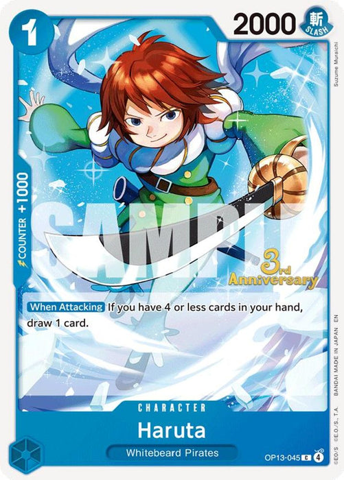 Haruta (#OP13-045) (Carrying On His Will: 3rd Anniversary Tournament Cards) Near Mint