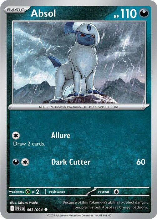 Absol (#063/094) (ME02: Phantasmal Flames) Near Mint Reverse Holofoil