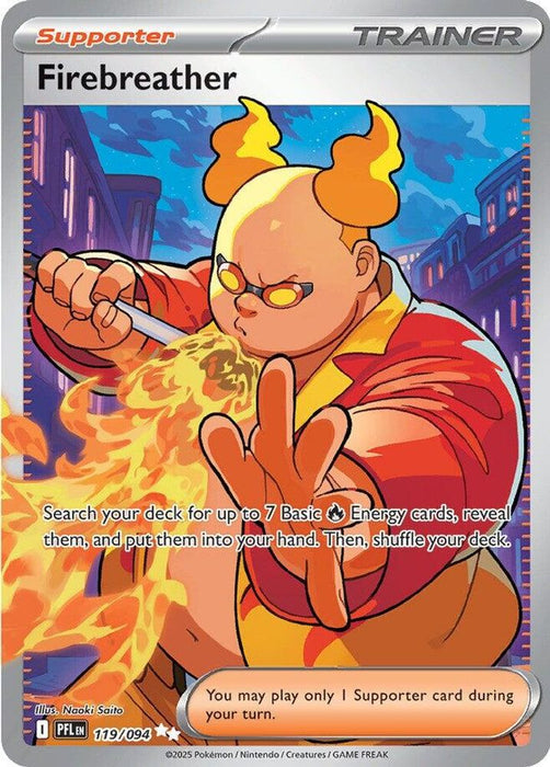 Firebreather 119 094 (#119/094) (ME02: Phantasmal Flames) Near Mint Holofoil