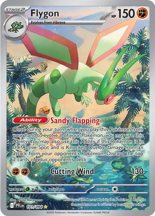 Flygon - 101/094 (#101/094) (ME02: Phantasmal Flames) Near Mint Holofoil