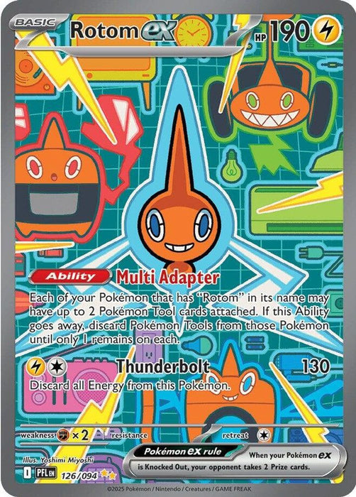 Rotom ex 126 094 (#126/094) (ME02: Phantasmal Flames) Near Mint Holofoil