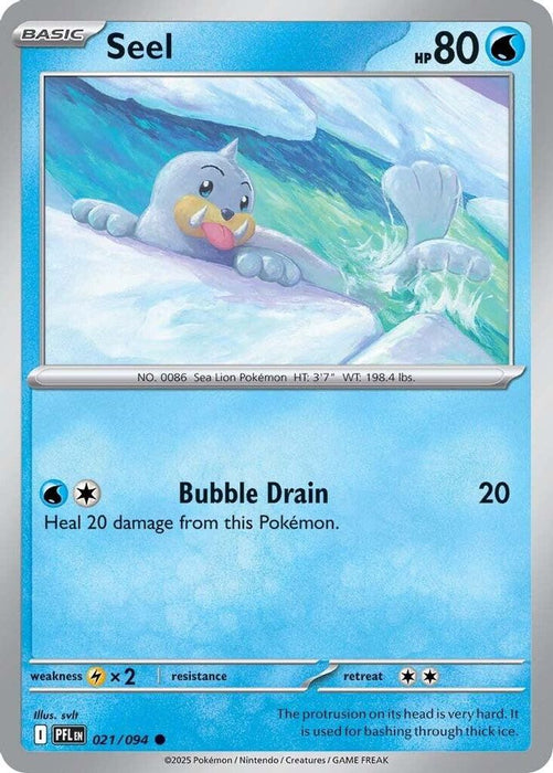 Seel (#021/094) (ME02: Phantasmal Flames) Near Mint Reverse Holofoil