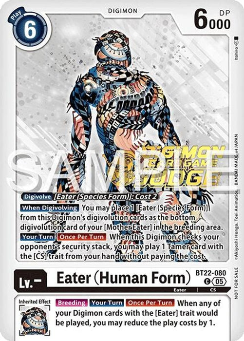 Eater (Human Form) (Judge Pack 2025 Wave 2) (#BT22-080 C) (Cyber Eden) Near Mint Foil