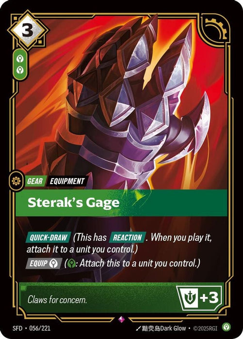 Sterak's Gage (#056/221) (Spiritforged) Near Mint Foil