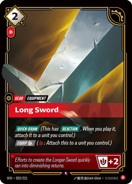 Long Sword (#022/221) (Spiritforged) Near Mint Foil