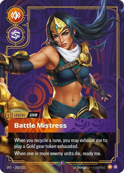 Sivir - Battle Mistress (#203/221) (Spiritforged)