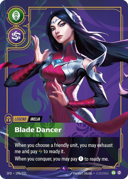 Irelia - Blade Dancer (#195/221) (Spiritforged) Near Mint Foil
