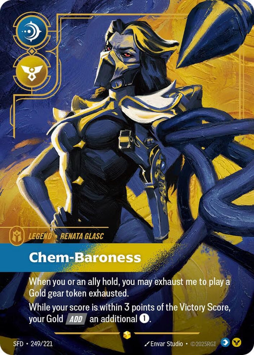 Image for Renata Glasc - Chem-Baroness (Overnumbered) (249/221) [Spiritforged] - Riftbound: League of Legends Trading Card Game