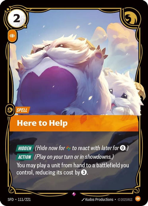 Here to Help (#111/221) (Spiritforged) Near Mint Foil