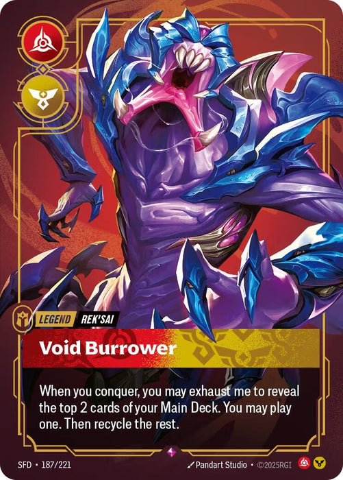 Image for Rek'sai - Void Burrower (187/221) [Spiritforged] - Riftbound: League of Legends Trading Card Game