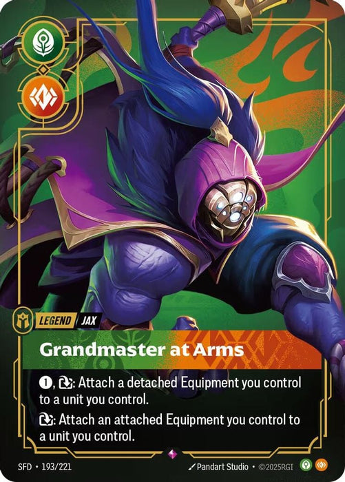 Jax - Grandmaster At Arms (#193/221) (Spiritforged) Near Mint Foil