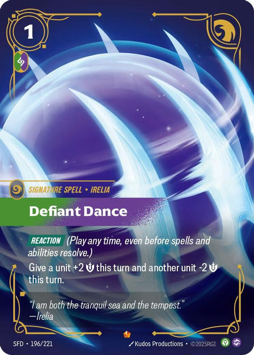 Defiant Dance (#196/221) (Spiritforged) Near Mint Foil
