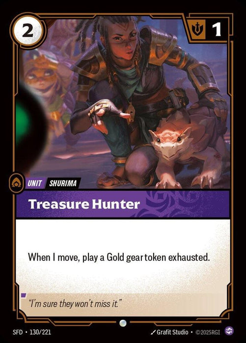 Treasure Hunter (#130/221) (Spiritforged) Near Mint Foil