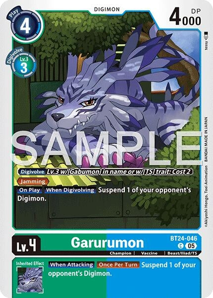 Image for Garurumon (BT24-046 C) - Digimon Card Game