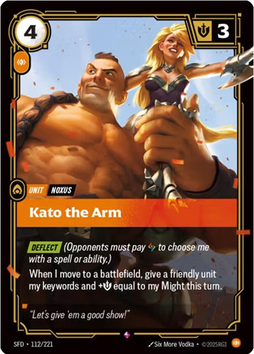 Image for Kato the Arm (112/221) [Spiritforged] - Riftbound: League of Legends Trading Card Game