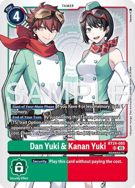 Image for Dan Yuki & Kanan Yuki (BT24-085) - Digimon Card Game