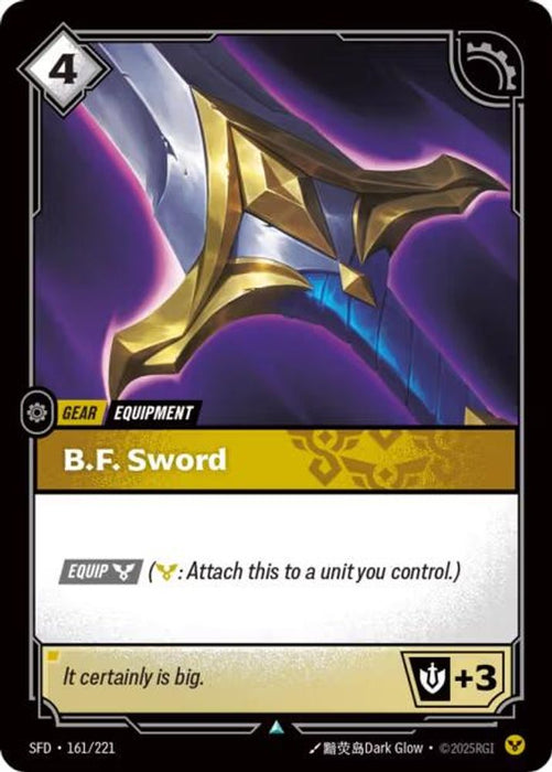 B.F. Sword (#161/221) (Spiritforged) Near Mint