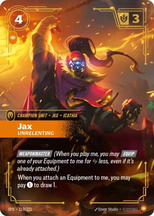 Jax - Unrelenting (#119/221) (Spiritforged) Near Mint Foil