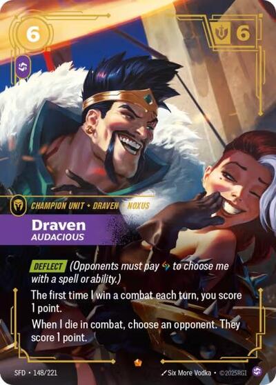 Draven Audacious (#148/221) (Spiritforged)
