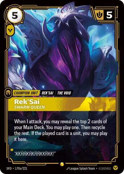 RekSai Swarm Queen Alternate Art (#170a/221) (Spiritforged)